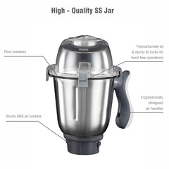 Discovery Pro Juicer Mixer Grinder with 4 Jars, 750W White / 750 Watts