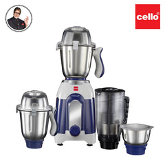 Discovery Pro Juicer Mixer Grinder with 4 Jars, 750W Blue / 750 Watts