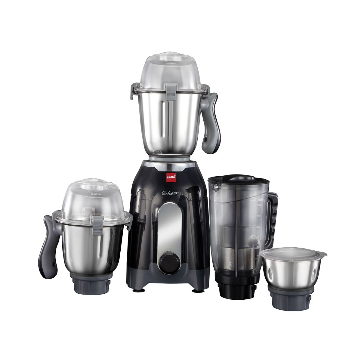 Discovery Pro Juicer Mixer Grinder with 4 Jars, 750W Black / 750 Watts