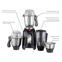 Discovery Pro Juicer Mixer Grinder with 4 Jars, 750W Black / 750 Watts