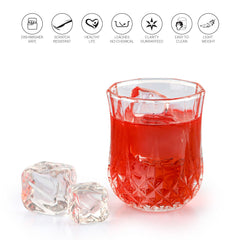 Amore Glass Tumblers, Set of 6 Clear / 215ml / 6 Piece