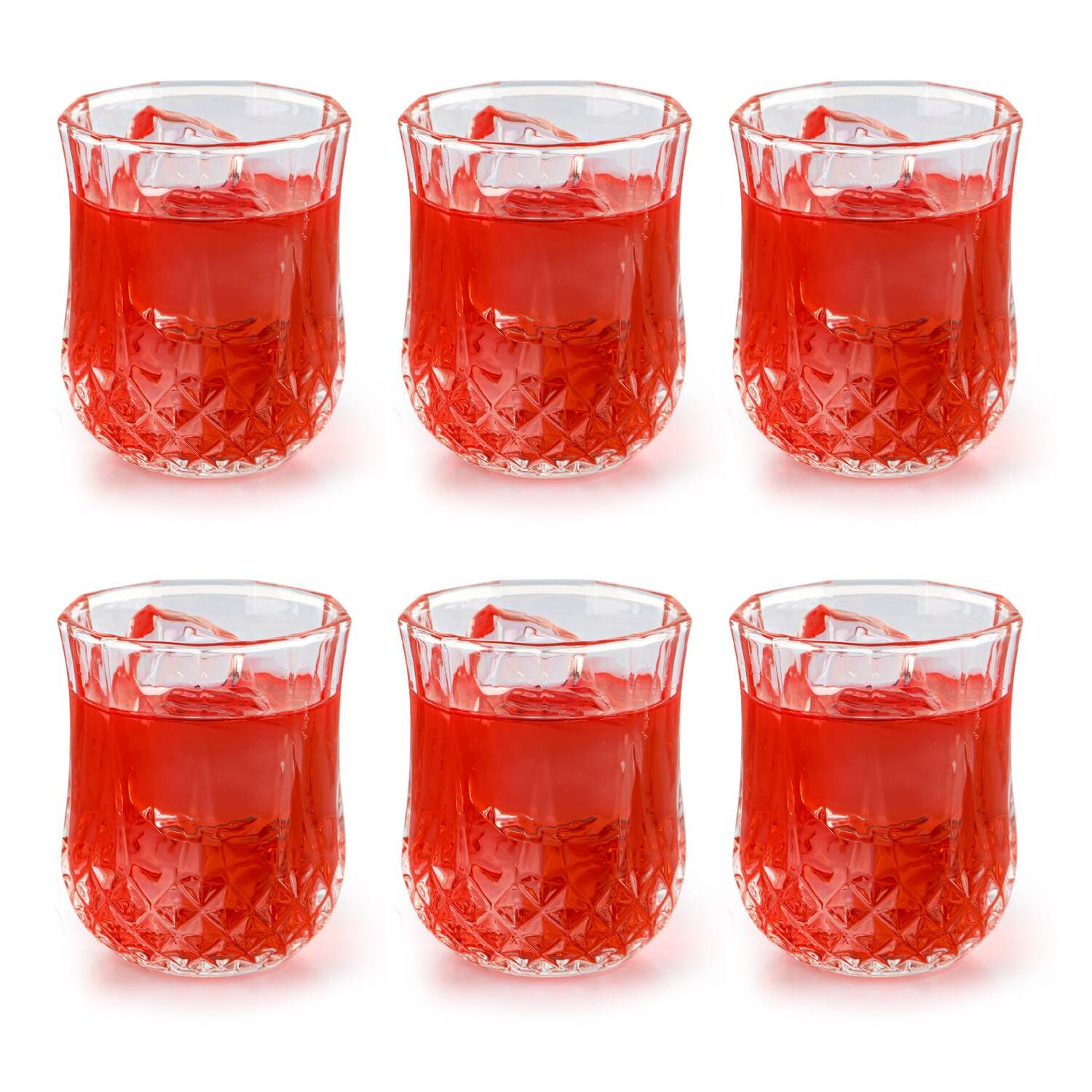 Amore Glass Tumblers, Set of 6 Clear / 265ml / 6 Piece