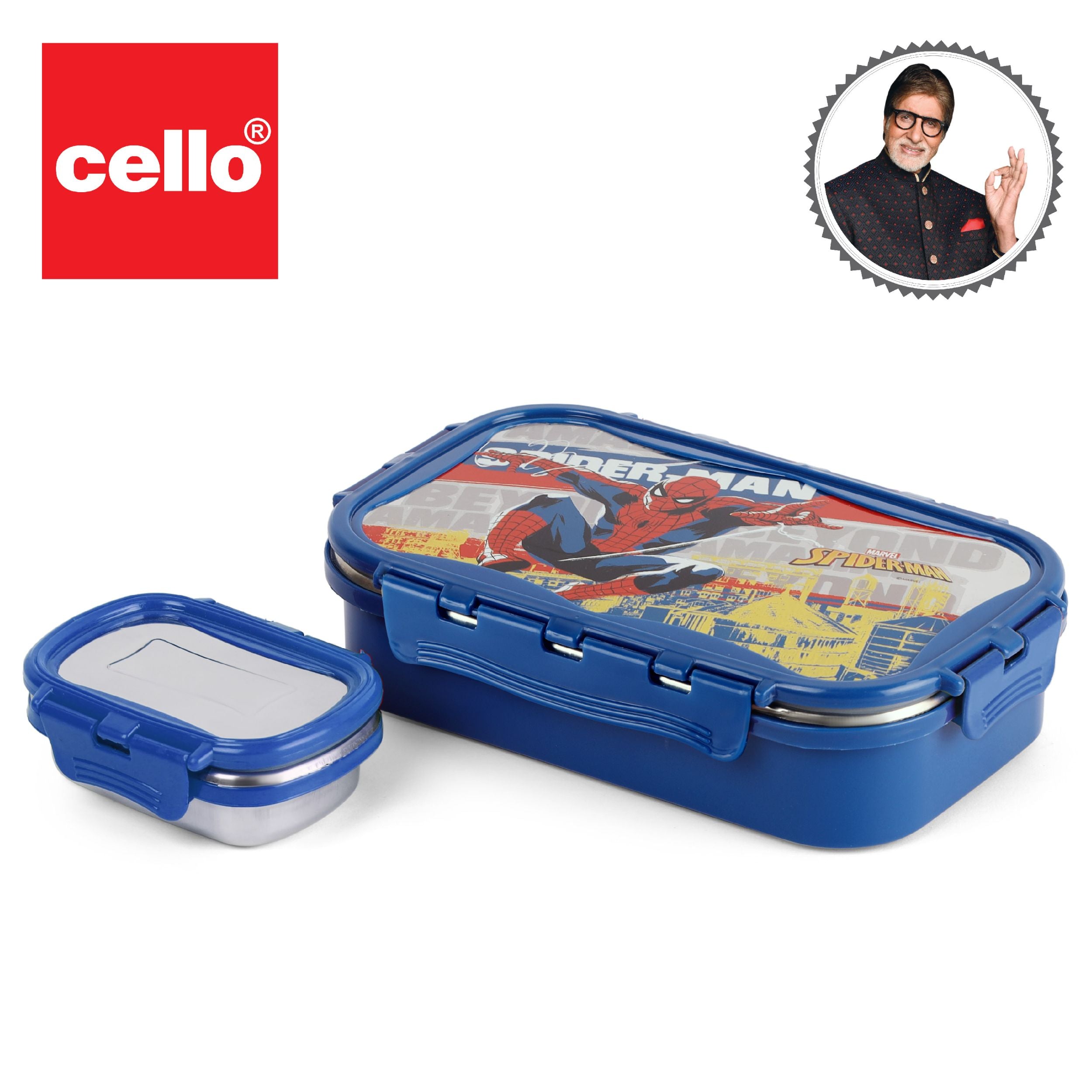 Thermo Click Toons Insulated Lunch Box, Big Blue / Big / Spiderman