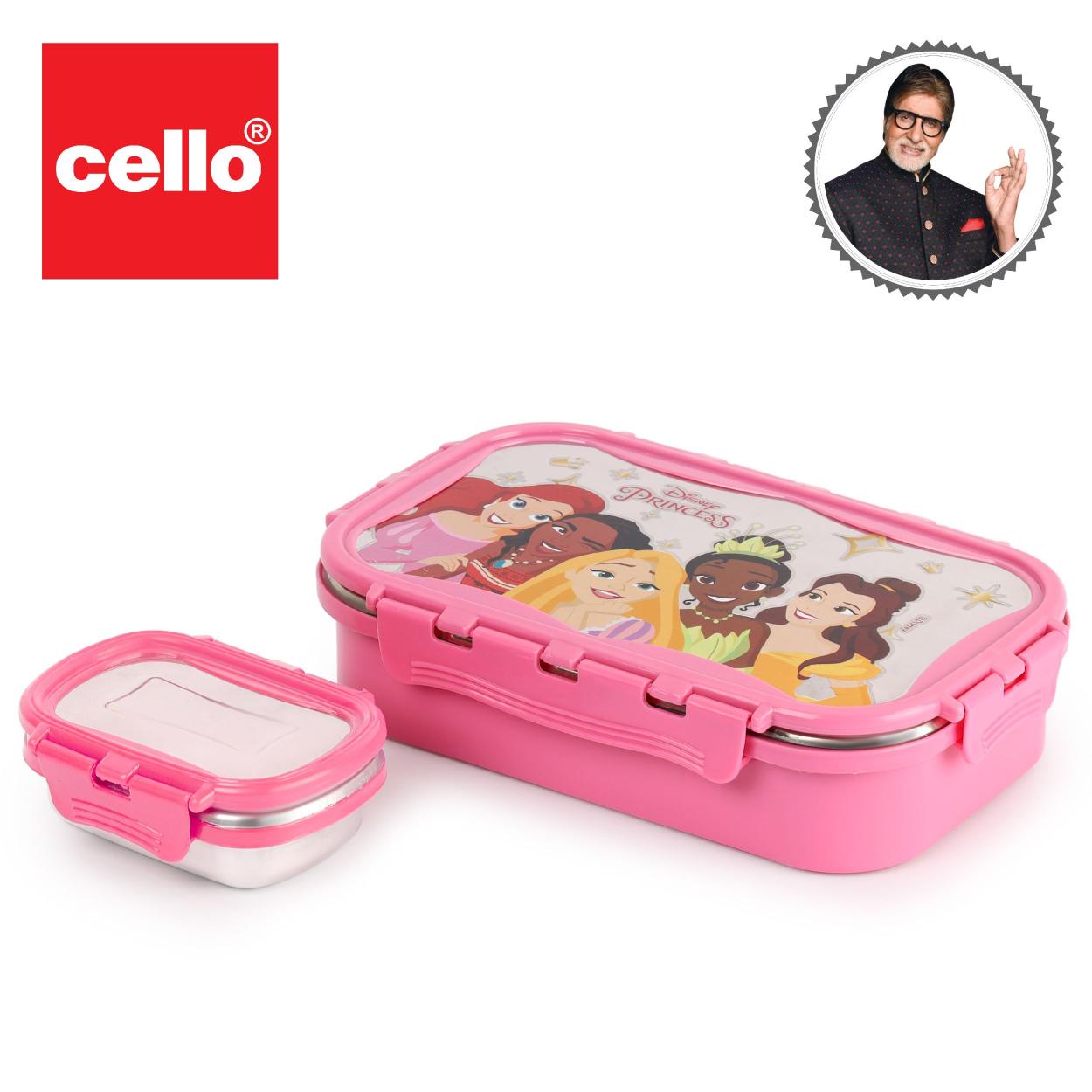 Thermo Click Toons Insulated Lunch Box, Medium Pink / Medium / Disney Princess
