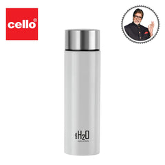 H2O Stainless Steel Water Bottle, 1000ml White / 1000ml / 1 Piece