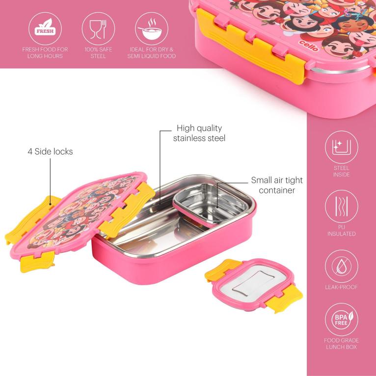 Fun Food Lunch Box, Big Pink / Big / Disney Princess
