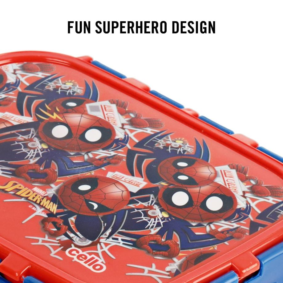 Fun Food Lunch Box, Medium Red / Medium / Spiderman