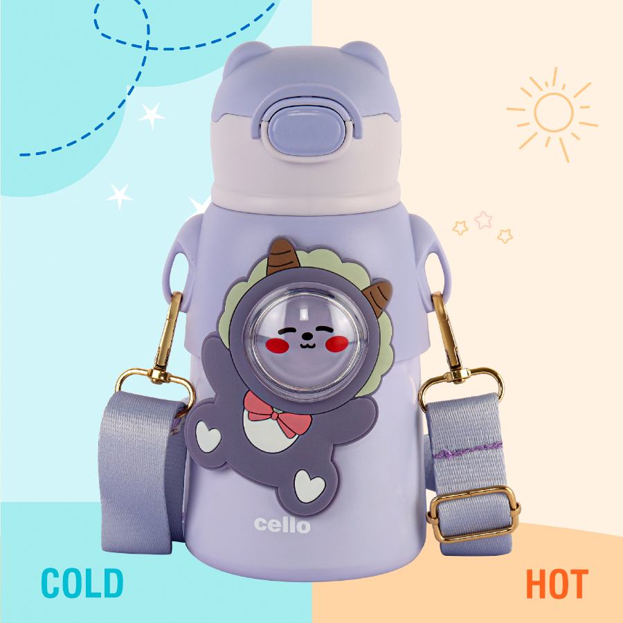 Funz Hot & Cold Stainless Steel Kids Water Bottle, 550ml / 550ml