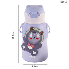 Funz Hot & Cold Stainless Steel Kids Water Bottle, 550ml / 550ml