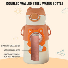 Funz Hot & Cold Stainless Steel Kids Water Bottle, 550ml / 550ml