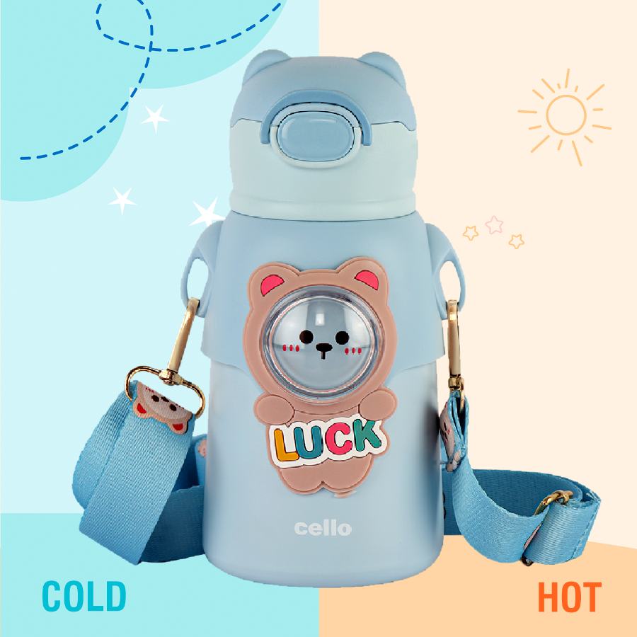 Funz Hot & Cold Stainless Steel Kids Water Bottle, 550ml / 550ml