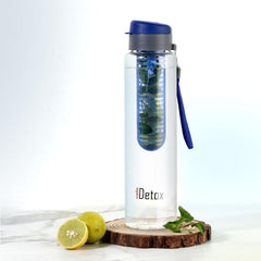 Detox Fruit & Tea Infuser Glass Water Bottle Assorted / 750ml / 2 Pieces