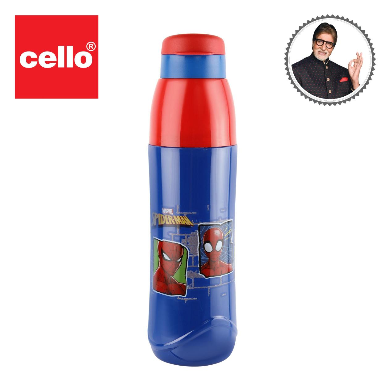 Puro Disney 600 Cold Insulated Kids Water Bottle, 520ml Blue / 520ml / Spiderman
