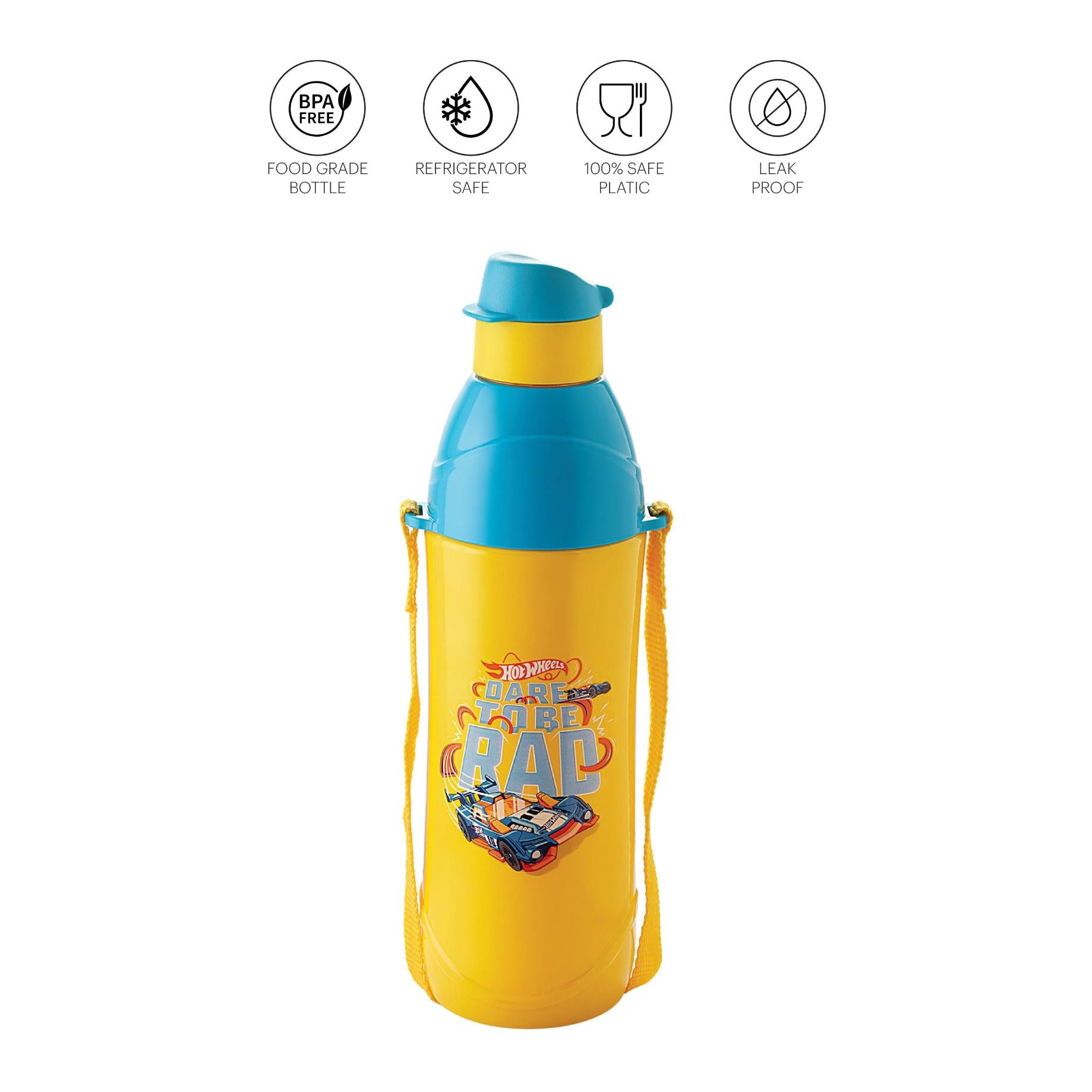 Puro Junior 400 Cold Insulated Kids Water Bottle, 420ml Yellow / 420ml / Hot Wheels