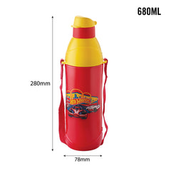 Puro Junior 900 Cold Insulated Kids Water Bottle, 680ml Red / 680ml / Hot Wheels