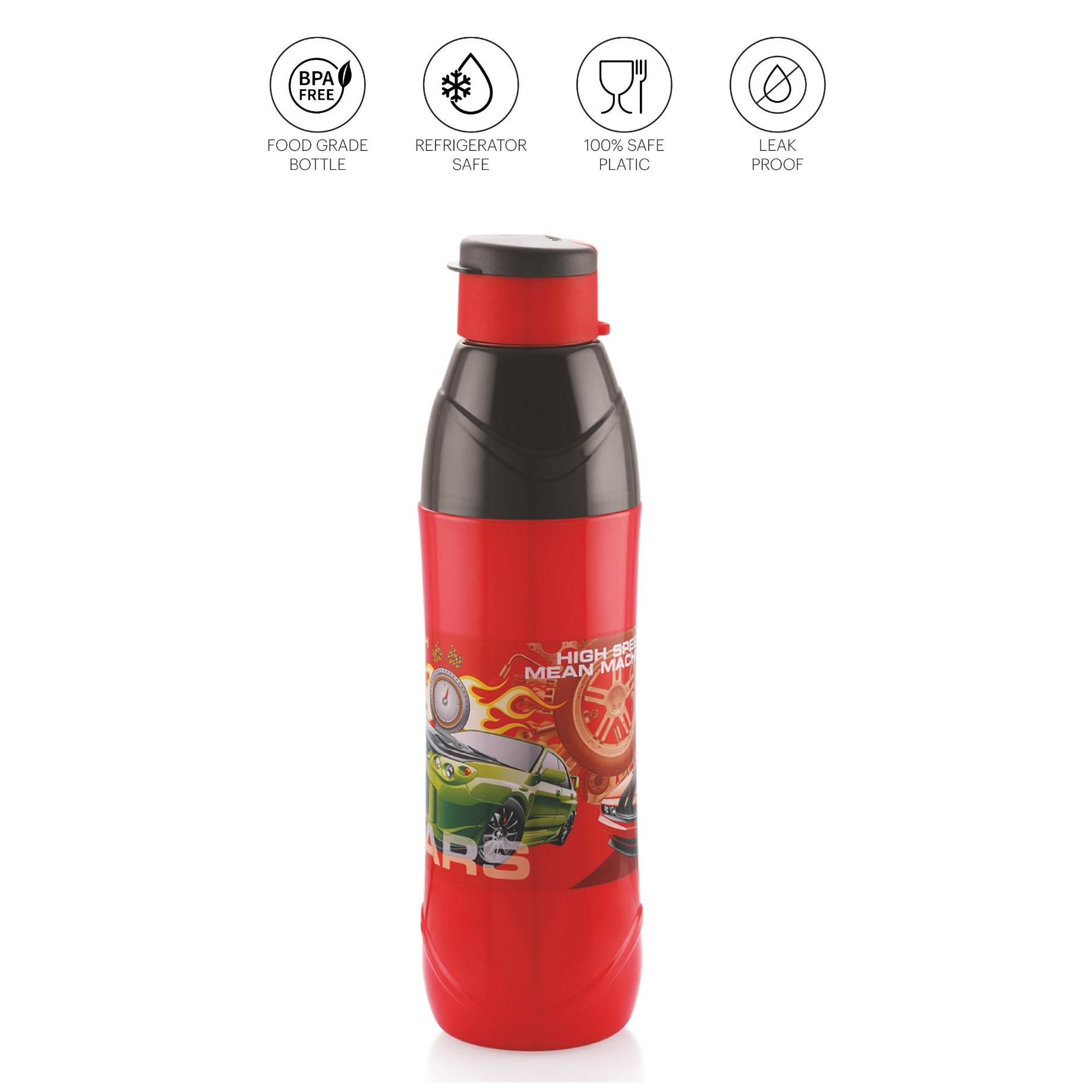 Puro Trends 600 Cold Insulated Kids Water Bottle, 510ml Red / 510ml