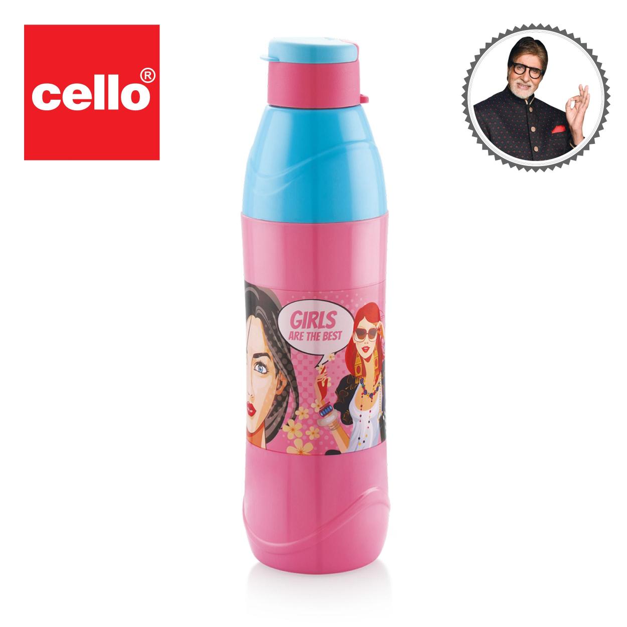 Puro Trends 900 Cold Insulated Kids Water Bottle, 690ml Pink Blue / 690ml