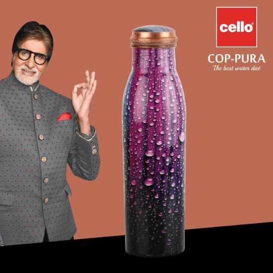 Good Earth Designer Copper Water Bottle, 1000ml Dew / 1000ml