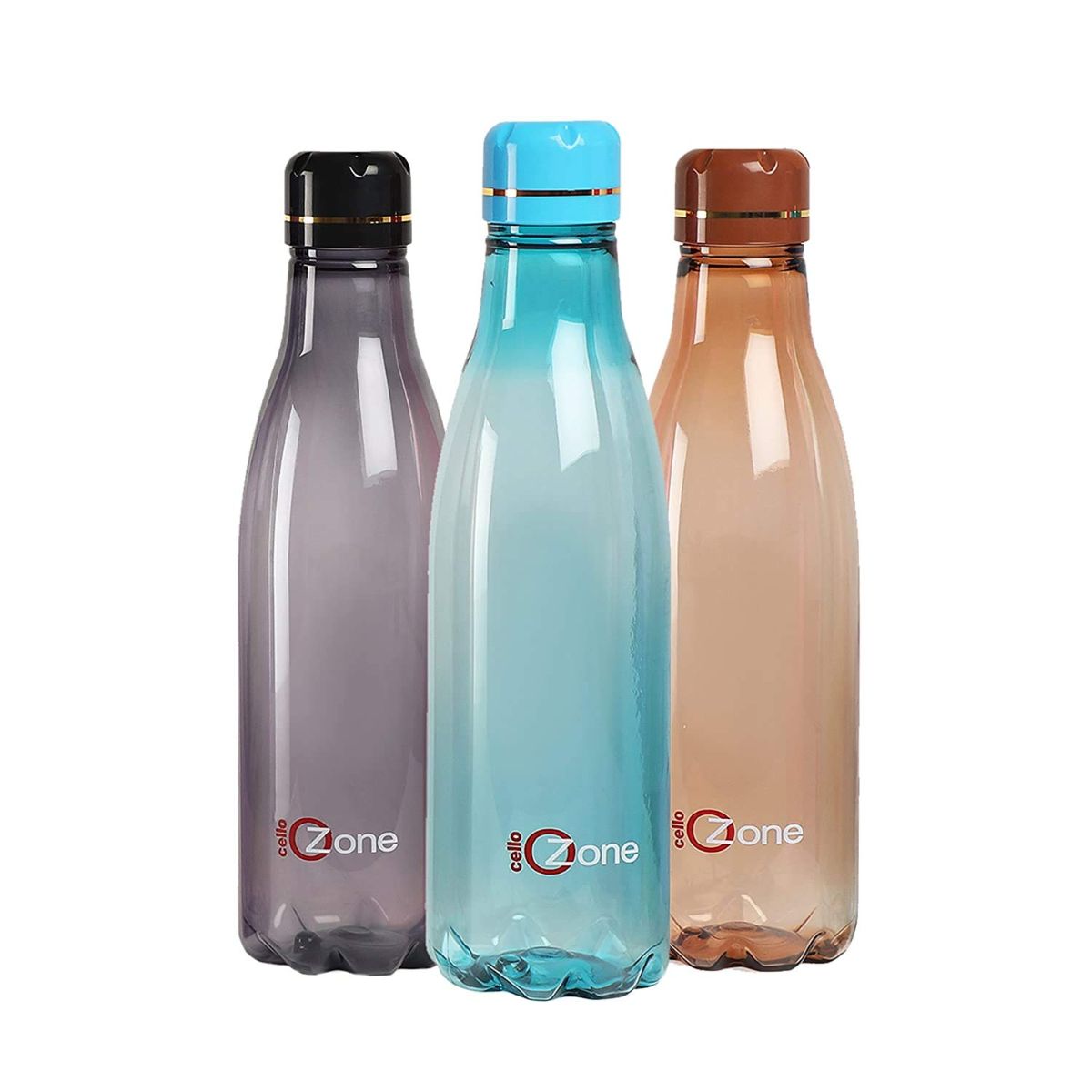 Ozone Plastic Water Bottle, 1000ml Assorted / 1000ml / 3 Pieces