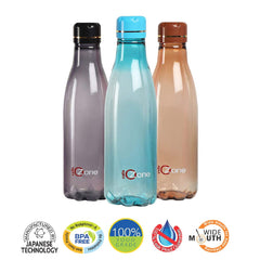 Ozone Plastic Water Bottle, 1000ml Assorted / 1000ml / 3 Pieces