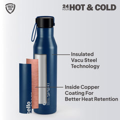 Maestro Flask, Vacusteel Water Bottle Blue / 750ml