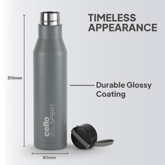 Maestro Thermosteel Flask Grey / 750ml