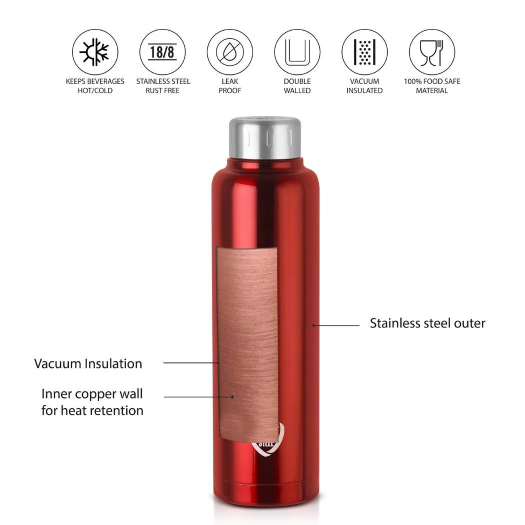 Vigo Flask, Vacusteel Water Bottle, 750ml / 750ml