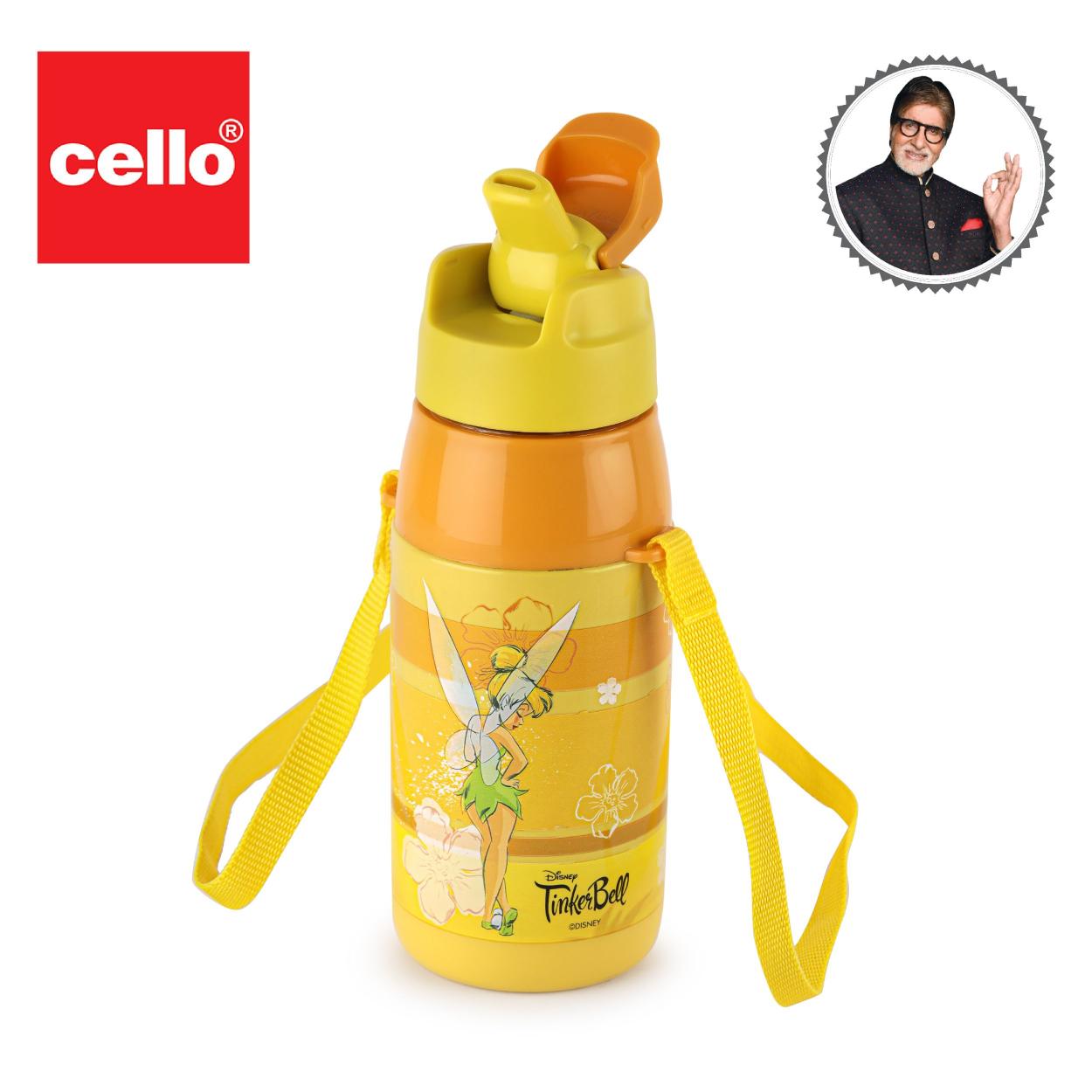 Puro Hydra Kid 400 Cold Insulated Water Bottle, 400ml Yellow / 400ml / Tinker Bell