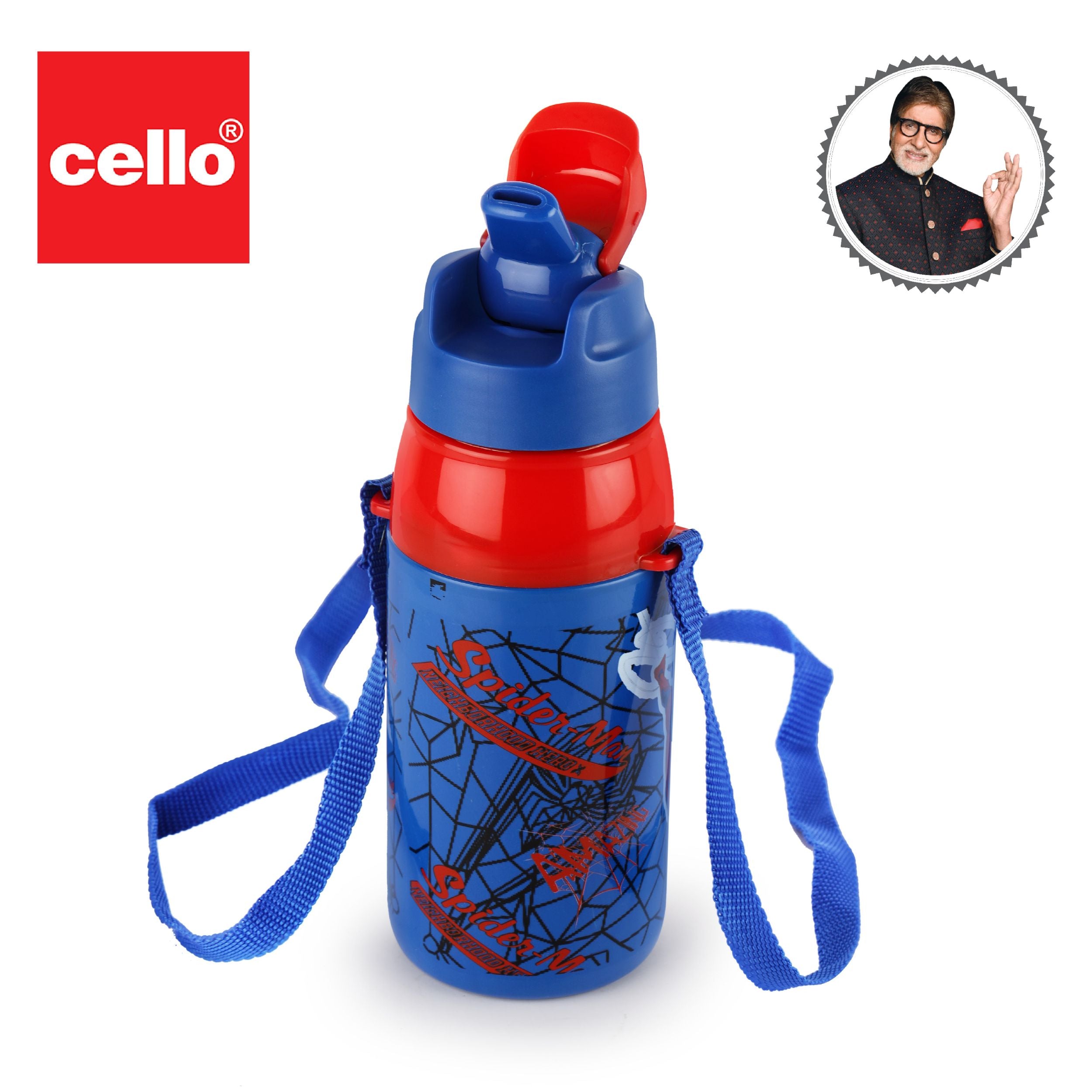 Puro Hydra Kid 400 Cold Insulated Water Bottle, 400ml Royal Blue / 400ml / Spiderman