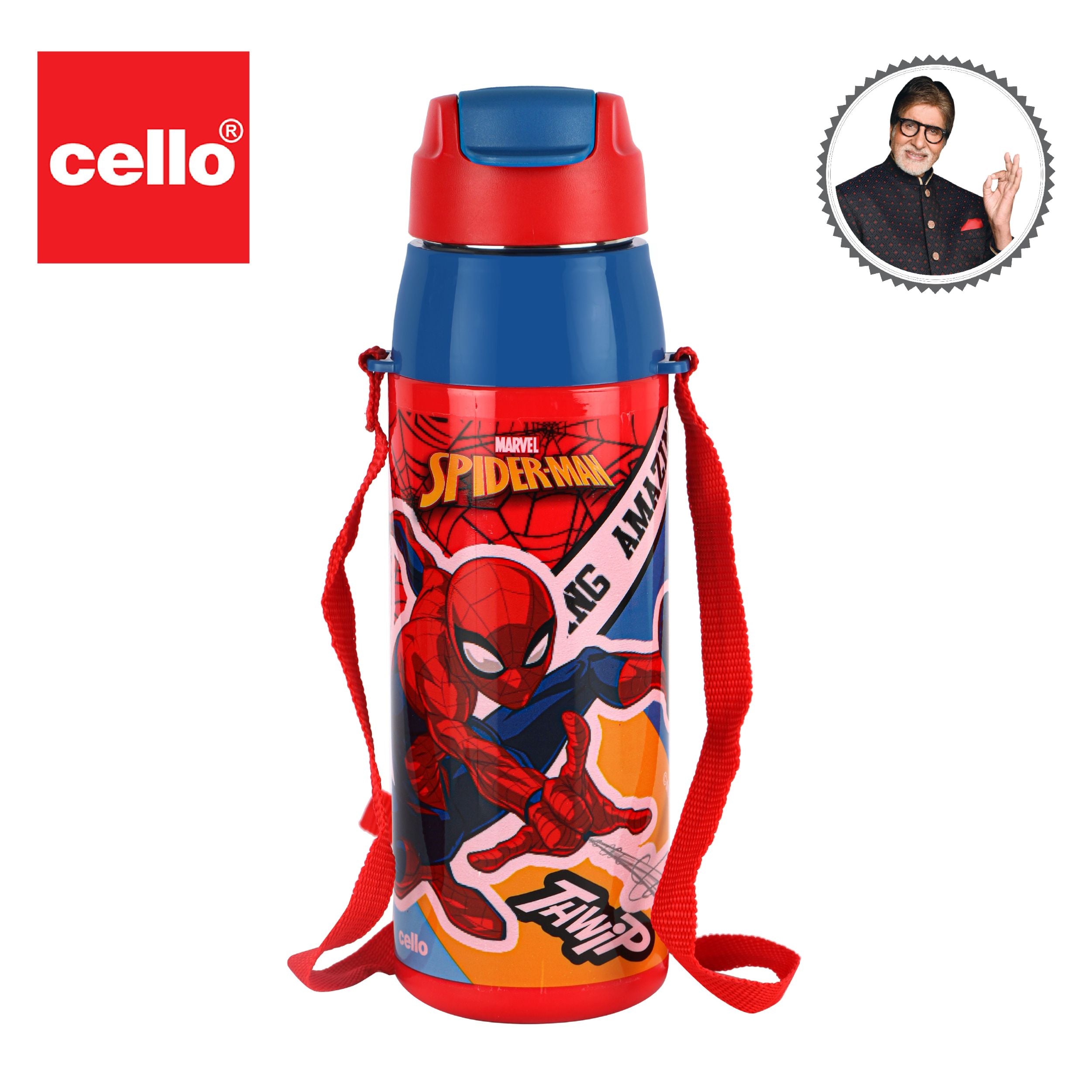 Puro Hydra Kid 600 Cold Insulated Water Bottle, 600ml Red / 600ml / Spiderman