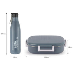 Altro Neo Lunch Box & Water Bottle Set Grey