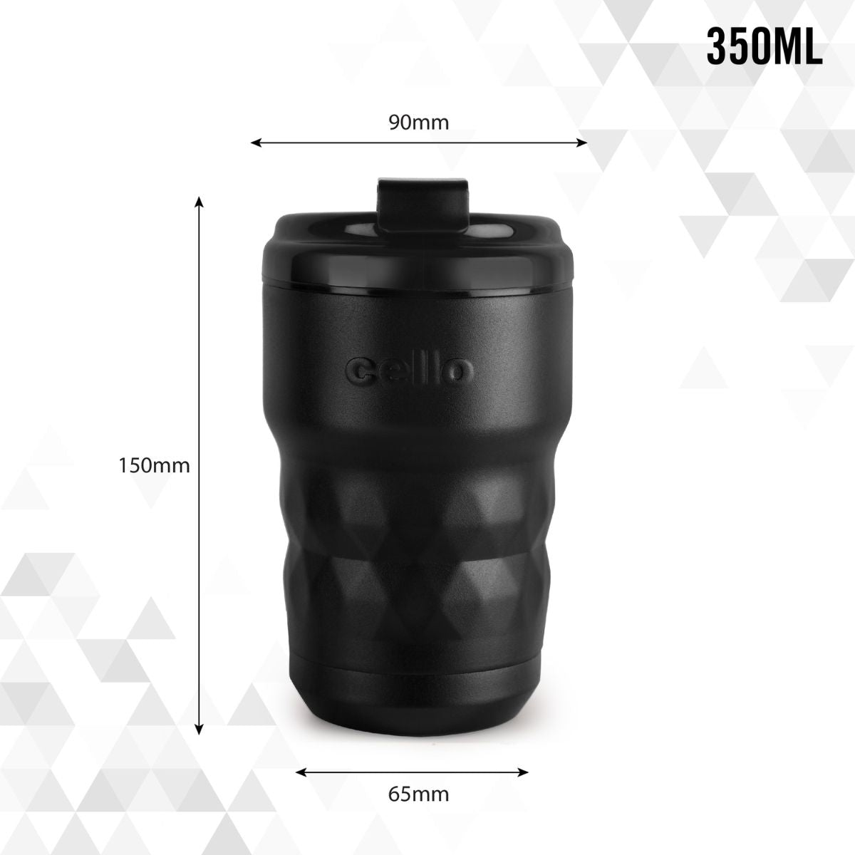 Nomad Flask, Insulated Travel Mug, 350ml Black / 350ml