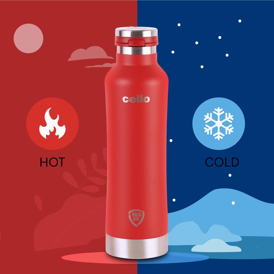 Duro One Touch Flask, Vacusteel Water Bottle 800ml / 800ml