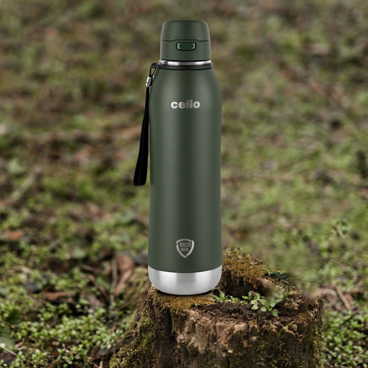 Green|Duro Ace Flask, Vacusteel Water Bottle 900ml / 900ml