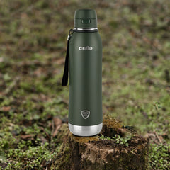 Duro Ace Flask, Vacusteel Water Bottle 900ml Green / 900ml
