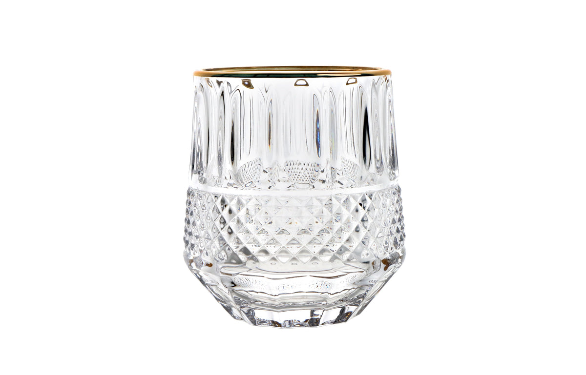 Luxor Goldline Glass Tumbler Gift Set, 6 Pieces Clear / 6 Pieces