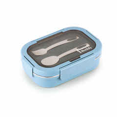 Lunch Buddy Insulated Lunch Box with Flatware Blue / 1 Piece
