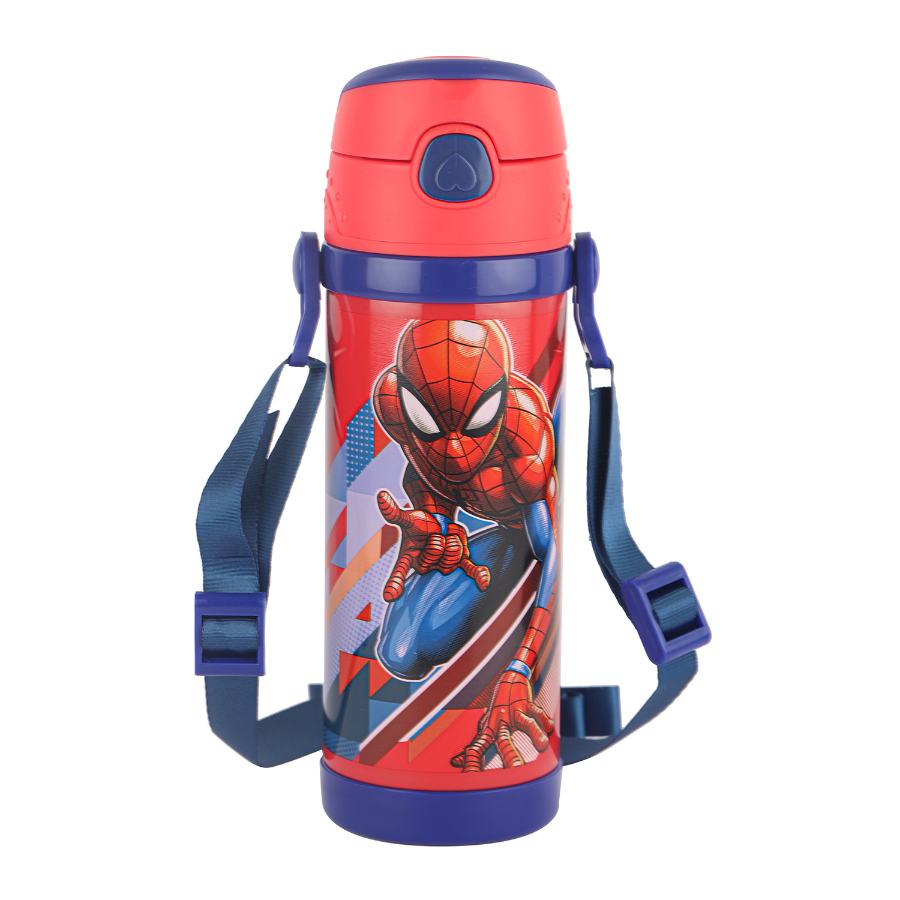 Champ 600 Hot & Cold Stainless Steel Kids Water Bottle, 600ml Red / 600ml / Spiderman