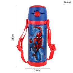 Champ 600 Hot & Cold Stainless Steel Kids Water Bottle, 600ml Blue / 600ml / Spiderman