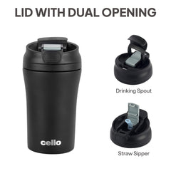 Duro Coffee Mate Vacum Insulated Travel Mug Black / 550ml