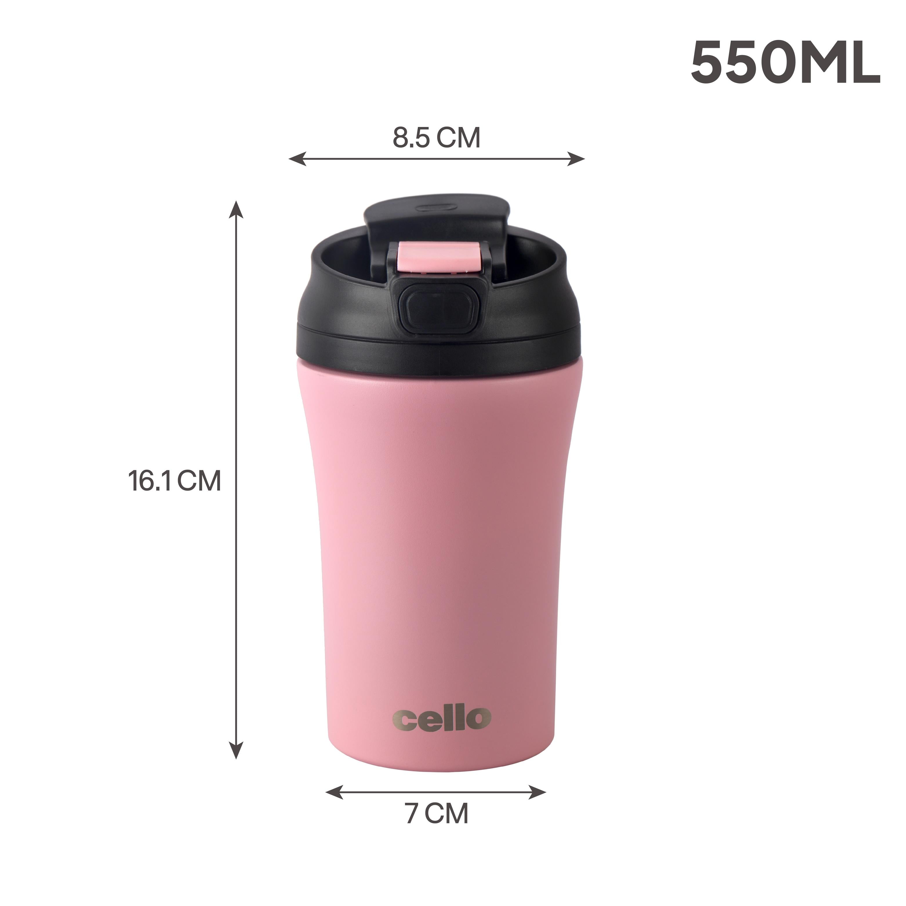 Duro Coffee Mate Vacum Insulated Travel Mug Pink / 550ml