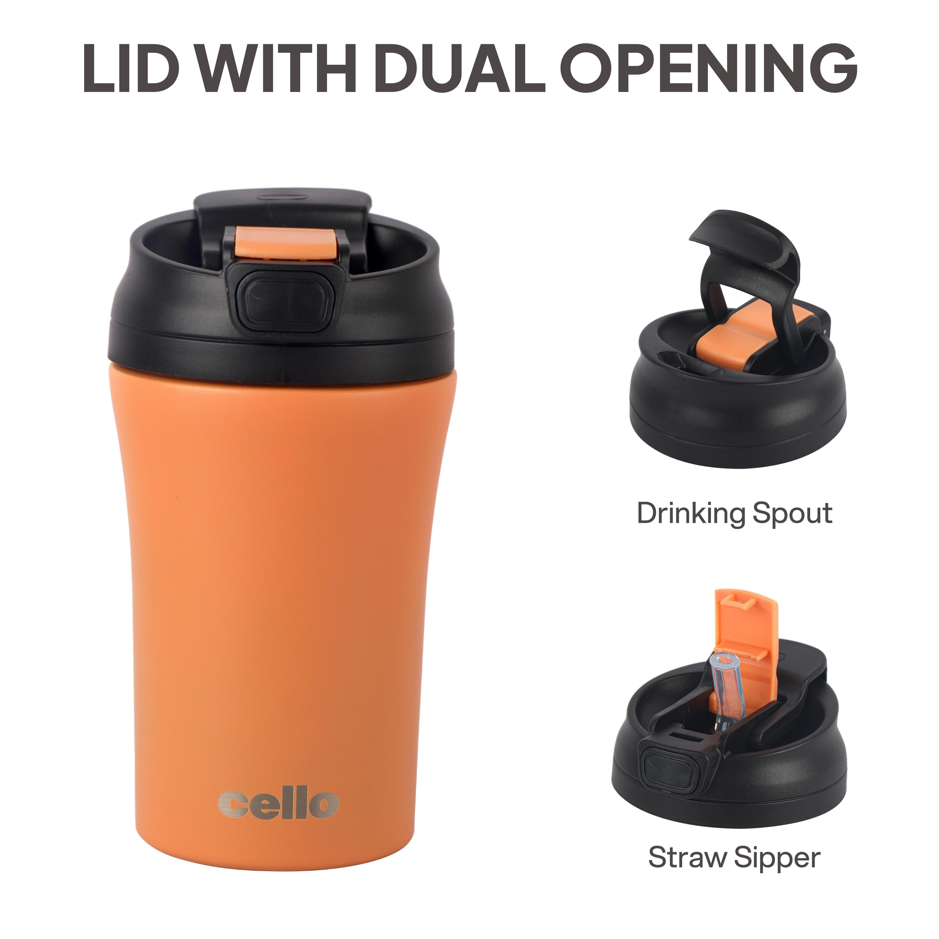 Duro Coffee Mate Vacum Insulated Travel Mug Orange / 550ml