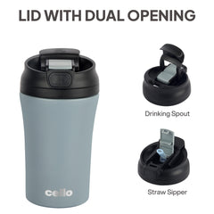 Duro Coffee Mate Vacum Insulated Travel Mug Grey / 550ml