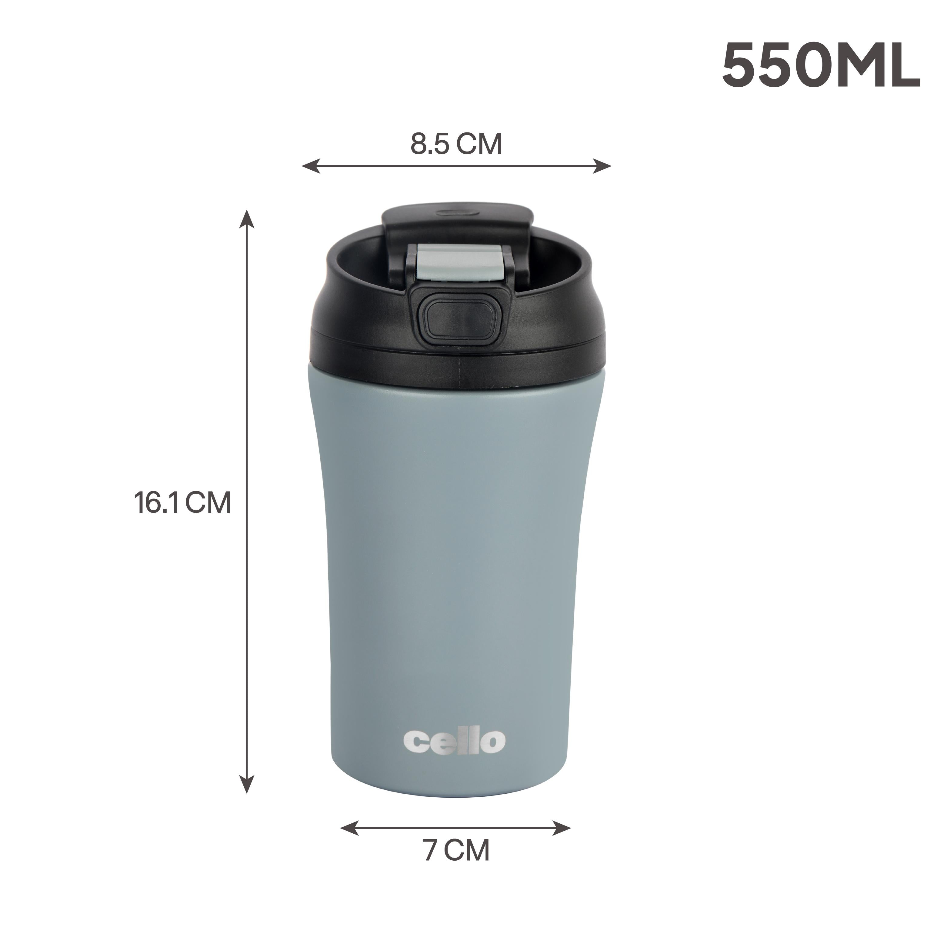 Duro Coffee Mate Vacum Insulated Travel Mug Grey / 550ml