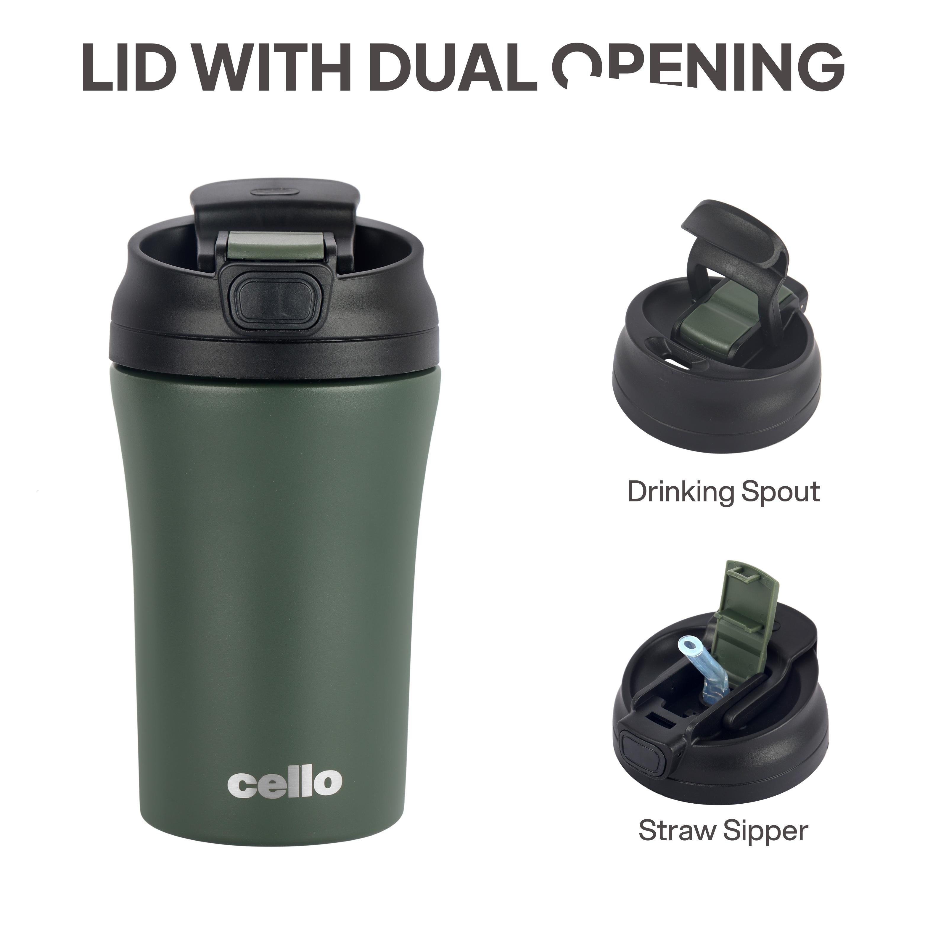 Duro Coffee Mate Vacum Insulated Travel Mug Green / 550ml