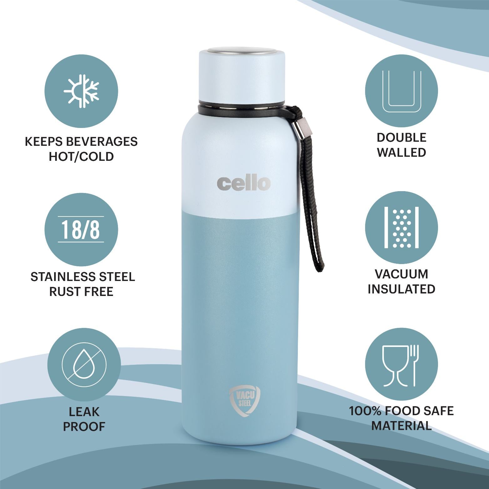 Neo Kent Flask, Vacusteel Water Bottle / 750ml