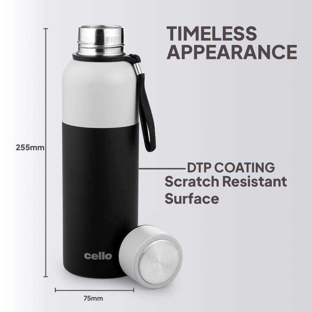 Neo Kent Flask, Vacusteel Water Bottle Grey Black / 750ml