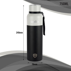 Neo Kent Flask, Vacusteel Water Bottle, 750ml Black / 750ml