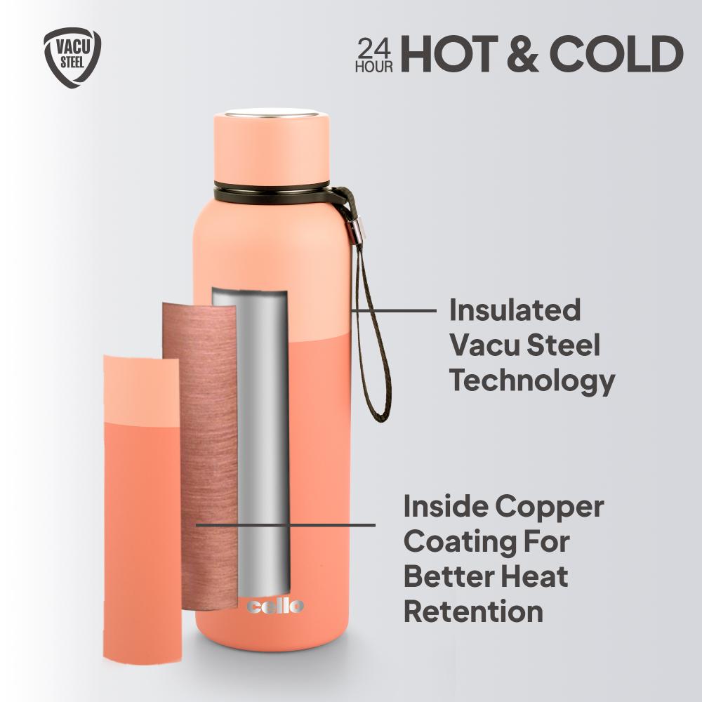 Neo Kent Flask, Vacusteel Water Bottle Coral / 750ml