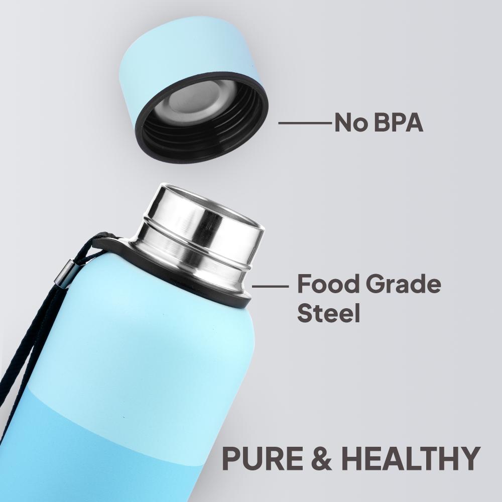 Neo Kent Flask, Vacusteel Water Bottle, 750ml Baby Blue / 750ml